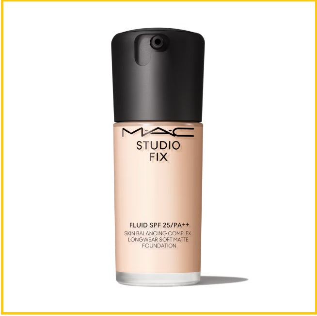 MAC COSMETICS 魅可定制專業無瑕霧鏡粉底液 STUDIO FIX SPF25 PA++ SKIN BALANCING COMPLEX LONG WEAR SOFT MATTE FOUNDATION #NC12 / #NW11 30ML