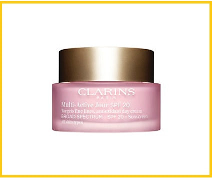 CLARINS MULTI-ACTIVE DAY TARGETS FINE LINES ANTIOXIDANT DAY CREAM SPF 20 50ML 青春賦活日霜