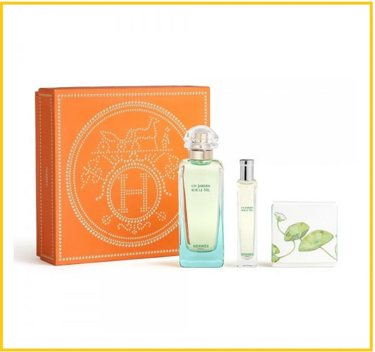 HERMES 愛馬仕尼羅河香水及香皂套裝 UN JARDIN SUR LE NIL EDT CASE DUO SET