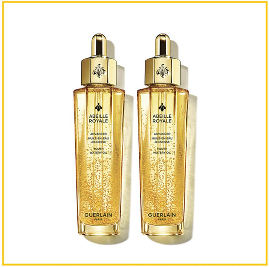 GUERLAIN 嬌蘭帝皇蜂姿黃金復原蜜兩件套裝 ABEILLE ROYALE ADVANCED YOUTH WATERY OIL DUO SET 50ML X2