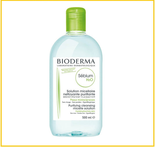 BIODERMA 貝德瑪面及眼深層卸妝潔膚水藍水 SEBIUM H2O DEEP CLEANSING MICELLAR WATER FOR FACE AND EYES (OILY SKIN) 500ML