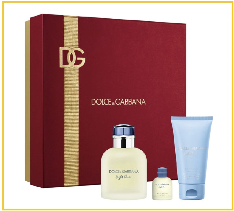 DOLCE & GABBANA 杜嘉班納香水身體乳套裝 LIGHT BLUE GIFT SET (EDT 75ML + EDT 4.5ML + SHOWER GEL 50ML)