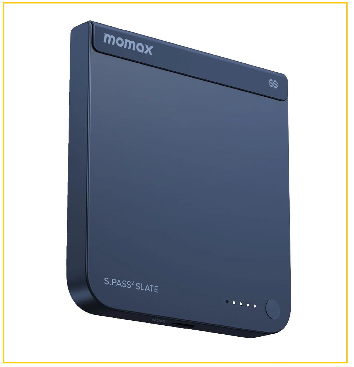 MOMAX 半固態磁吸流動電源 1-POWER S.PASS² SLATE 5000MAH MAGNETIC WIRELESS SEMI-SSB POWER BANK #DUSKY CHERRY / #SILVER / #BLUE / #YELLOW IP188Q2S