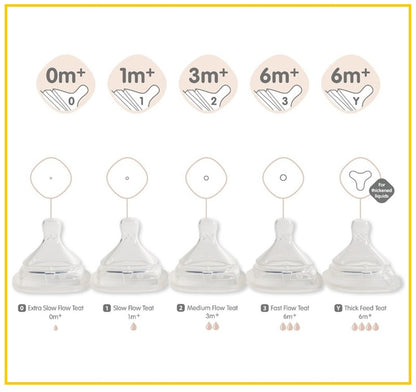 HEGEN Singapore Anti-Colic Smart Pacifier Medium-Speed ​​Two-Pack Duo Set