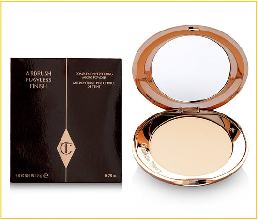 CHARLOTTE TILBURY 夏洛特輕盈無瑕蜜粉餅 CT AIRBRUSH FLAWLESS FINISH POWDER #1 FAIR / #2 MEDIUM 8G