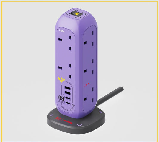 MOMAX X GUNDAM 11位大魔拖板 ONEPLUG 11-OUTLET POWER STRIP WITH USB (DOM) US11UKGDU