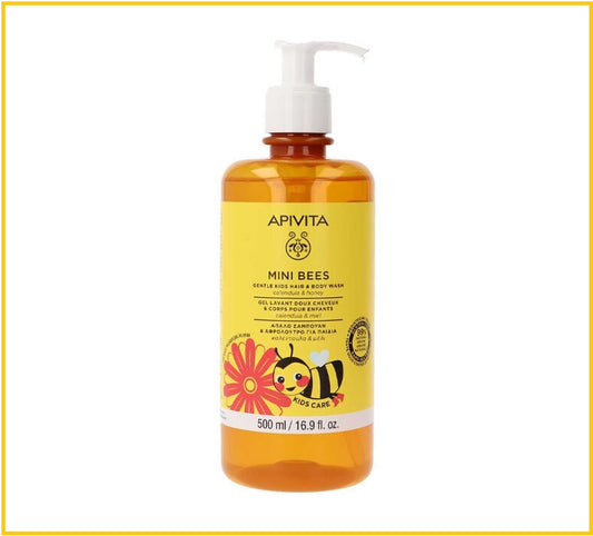 APIVITA KIDS HAIR CARE & BODY WASH WITH CALENDULA AND HONEY 500ML 金盞花蜂蜜兒童洗髮沐浴露