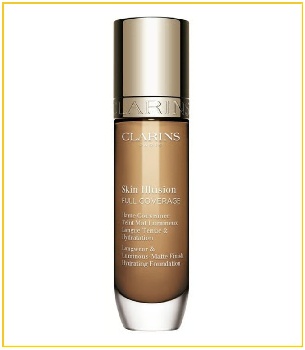 CLARINS 嬌韻詩高遮瑕霧面持妝粉底液 SKIN ILLUSION FULL COVERAGE #100C / #110.5W / #113C / #114N / #115C / #119W 30ML