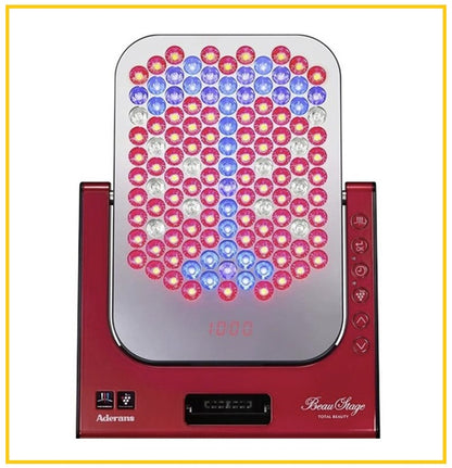 ADERANS 愛德蘭絲美容儀淨離子光照大排燈 VIRUGA(R) LED ENERGY LIGHT THERAPY DEVICE WITH CLEAN ION TECHNOLOGY #PEARL WHITE / #ITALIAN RED