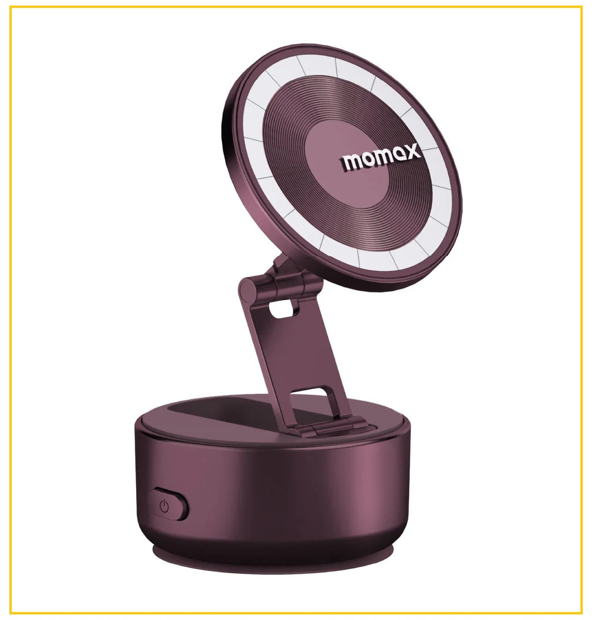 MOMAX Electric Suction Magnetic Phone Stand 1-SNAP GO AUTO SUCTION MAGNETIC PHONE STAND #TITANIUM / #SANDSTONE KH20L / KH20L2