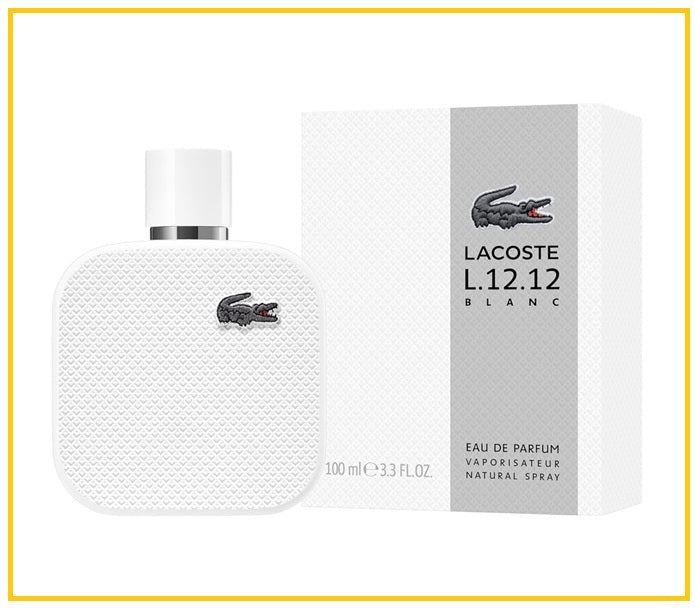 LACOSTE 拉科斯特經典純白男性淡香精香水 L.12.12 BLANC EDP 100ML