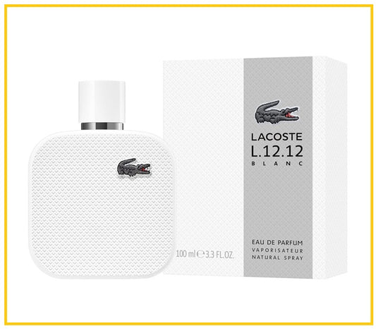 LACOSTE 拉科斯特經典純白男性淡香精香水 L.12.12 BLANC EDP 100ML