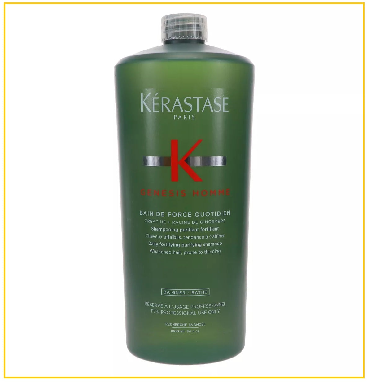 KERASTASE 卡詩男士強韌洗髮乳洗頭水 BAIN DE FORCE QUOTIDIEN 1000ML