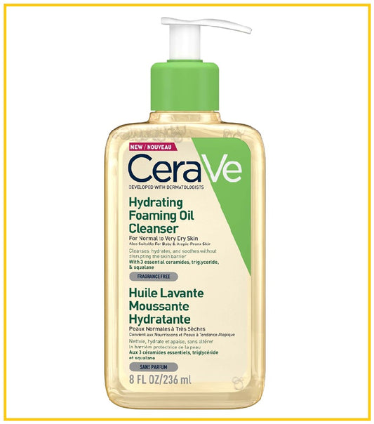 CERAVE 適樂膚保濕泡沫卸妝潔膚沐浴油 HYDRATING FOAMING OIL CLEANSER 236ML / 473ML