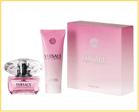VERSACE 范思哲粉紅鑽旅行套裝 BRIGHT CRYSTAL TRAVEL DUO SET