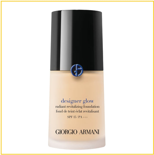 GIORGIO ARMANI 阿瑪尼大師藍標粉底液 DESIGNER GLOW RADIANT REVITALIZING FOUNDATION SPF15/PA+++ #1 / #1.5 / #2 / #2.5 / #3 30ML