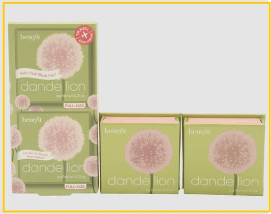 BENEFIT 貝玲妃蒲公英經典腮紅胭脂輕透粉兩件套裝 WONDERFUL WORLD BLUSH DANDELION DREAM #LIGHT PINK DUO SET 6G X2