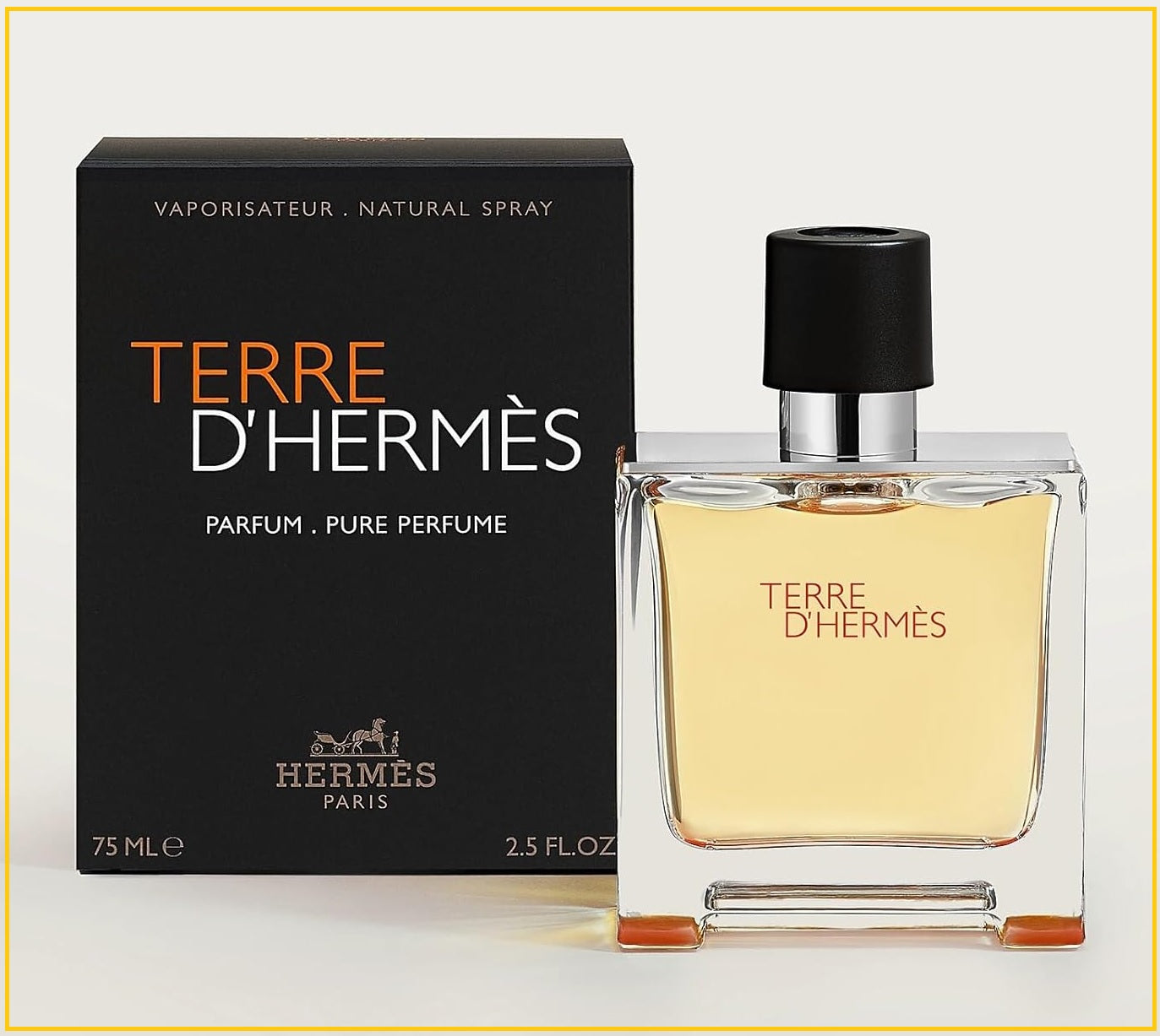 HERMES 愛馬仕大地男士香精香水 TERRE D'HERMES PURE PARFUM SPRAY 75ML
