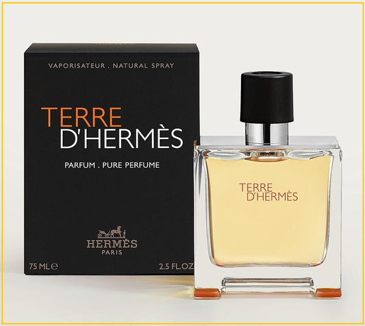 HERMES 愛馬仕大地男士香精香水 TERRE D'HERMES PURE PARFUM SPRAY 75ML