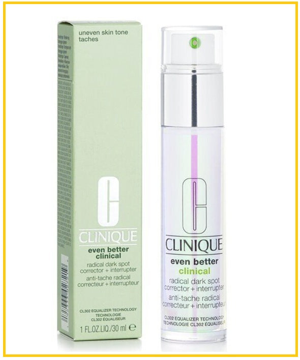 CLINIQUE 倩碧升級版勻淨科研亮白淡斑雙效精華 EVEN BETTER CLINICAL RADICAL DARK SPOT CORRECTOR + INTERRUPTER 30ML