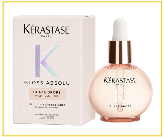 KERASTASE 卡詩小粉珠護髮精油釉光玫瑰 GLOSS ABSOLU GLAZE DROPS HAIR OIL WITH WILD ROSE 45ML