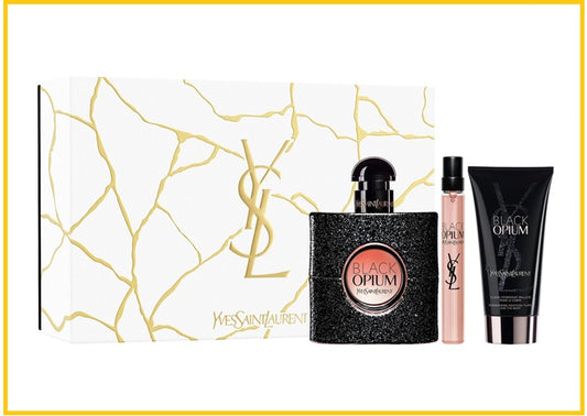 YVES SAINT LAURENT YSL 聖羅蘭黑鴉片香水禮盒三件套裝 (限定版) BLACK OPIUM 3PCS DUO SET (LIMITED EDITION)
