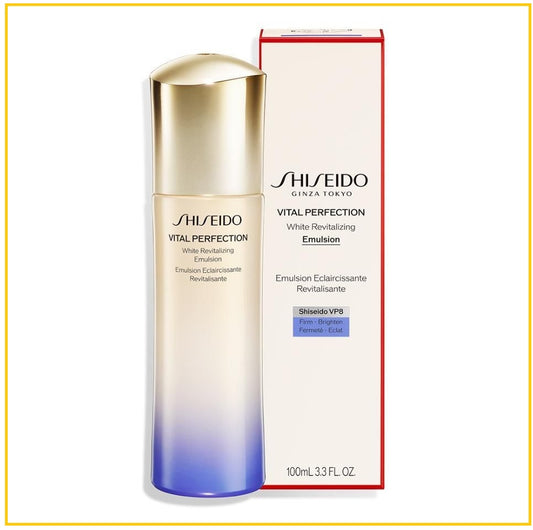 SHISEIDO 資生堂悅薇珀翡緊顏清爽乳液 VITAL PERFECTION WHITE REVITALIZING EMULSION 100ML