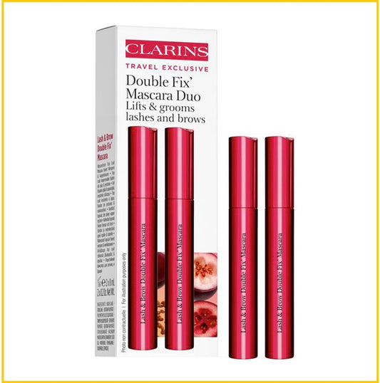 CLARINS 嬌韻詩12小時零脫妝睫毛膏雨衣套裝 LASH & BROW DOUBLE FIX MASCARA DUO SET 8ML X2
