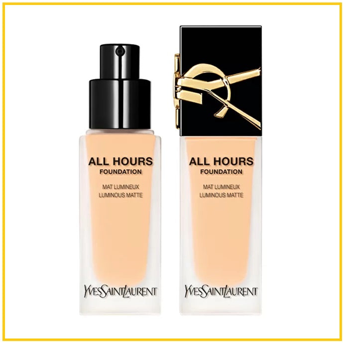 YVES SAINT LAURENT 聖羅蘭恆時輕透霧光粉底液 YSL ALL HOURS FOUNDATION SPF39 #LC1 / #LN1 / #DW6 / #LC4 / #LN7 / #MN1 / #MN7 25ML