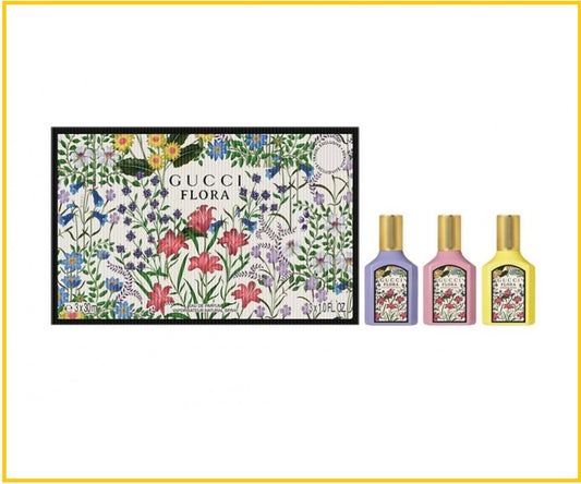 GUCCI 古馳香水三件套裝 WOMEN FLORA GORGEOUS EAU DE PARFUM GIFT DUO SET 30ML X3