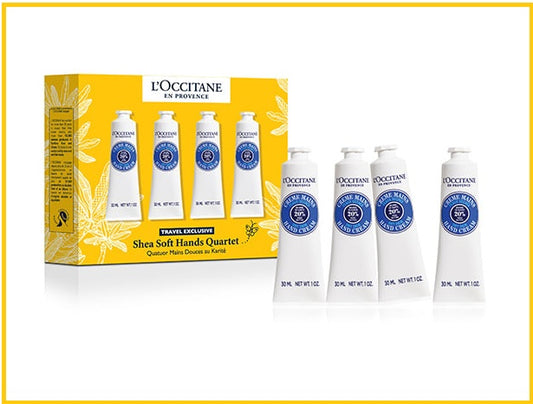 L'OCCITANE 歐舒丹乳木果護手霜四件套裝 LOCCITANE SHEA SOFT BUTTER HANDS QUARTET CREAM DUO SET 30ML X4