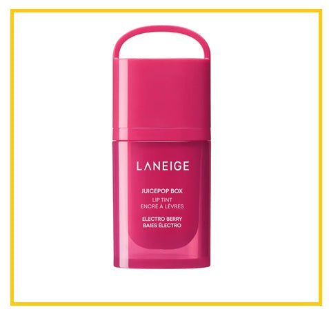 LANEIGE 蘭芝精華唇釉 JUICEPOP BOX LIP TINT #MOCHA REMIX / #DISCO CORAL / #DJ PLUM / #ELECTRO BERRY / #JAZZY JAM / #K POP PINK / #LO FI MAUVE / #MAROON MELODY / #POP STAR PEACH / #RED CLAASIC 4.5G
