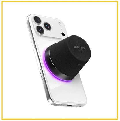 MOMAX 磁吸無線音箱 1-VIBE MOOD MAGNETIC WIRELESS SPEAKER #BLACK / #TITANIUM / #SILVER BS9D/L/S
