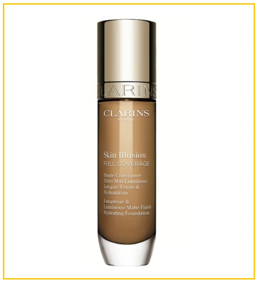 CLARINS 嬌韻詩高遮瑕霧面持妝粉底液 SKIN ILLUSION FULL COVERAGE #100C / #110.5W / #113C / #114N / #115C / #119W 30ML