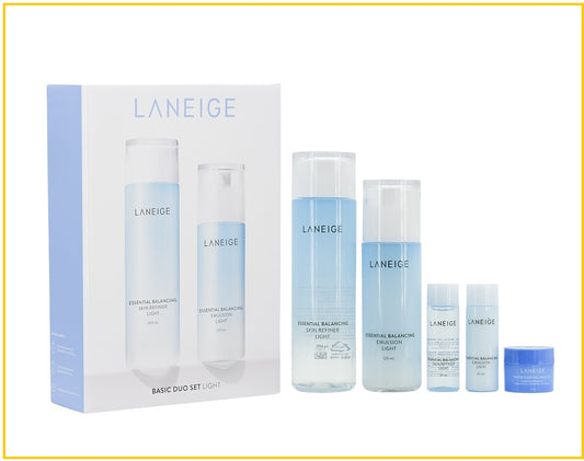 LANEIGE 蘭芝基礎護理系列清爽水乳套裝 LIGHT BASIC 5PCS DUO SET