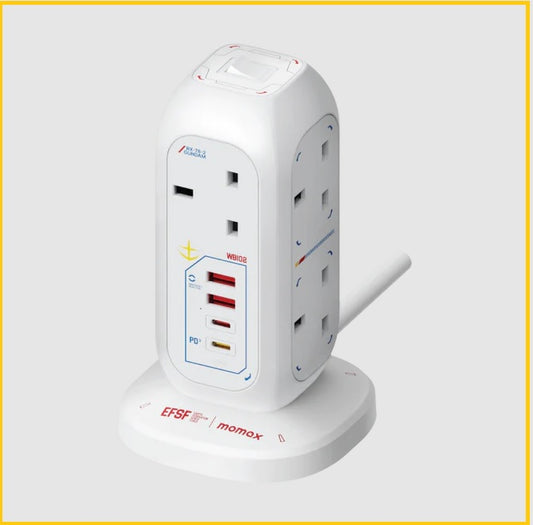 MOMAX X GUNDAM 7位USB拖板 ONEPLUG 7-OUTLET POWER STRIP WITH USB (GUNDAM RX-78-2) US18UKGDW / US18UKGDR / US18UKGDG