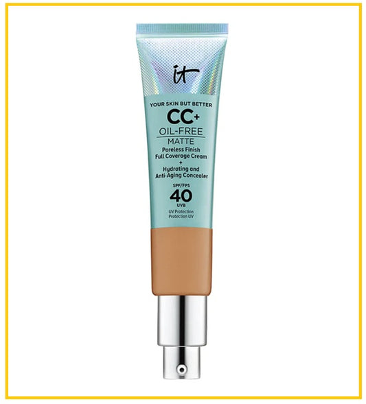 IT COSMETICS 依科美綠管CC霜 YOUR SKIN BUT BETTER CC+ CREAM OIL-FREE MATTE WITH SPF40 #TAN / #MEDIUM TAN / #MEDIUM / #NEUTRAL TAN / #RICH 32ML