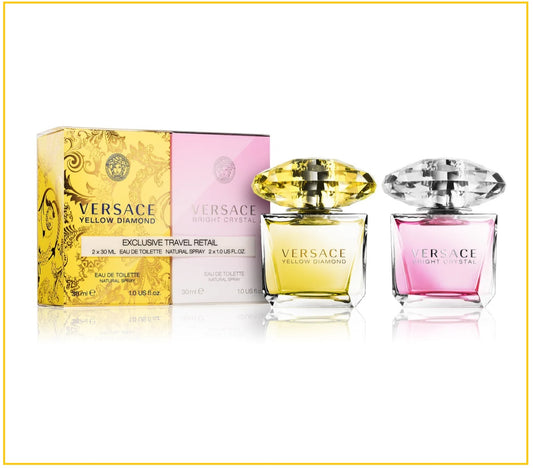 VERSACE 范思哲晶鑽和黃鑽淡香水套裝 BRIGHT CRYSTAL + YELLOW DIAMOND EDT GIFT DUO SET 30ML X2