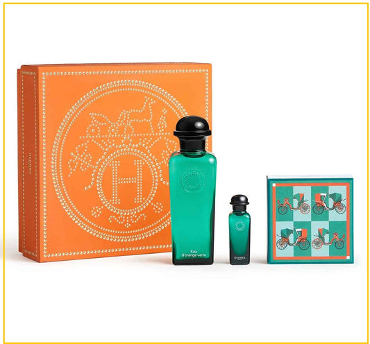 HERMES 愛馬仕橘綠之泉中性古龍水香水皂套裝 EAU D'ORANGE VERTE GIFT DUO SET