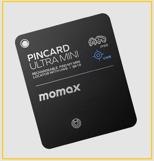 MOMAX 充電式迷你全球定位器(支持UWB) PINCARD ULTRA MINI FIND MY BR18