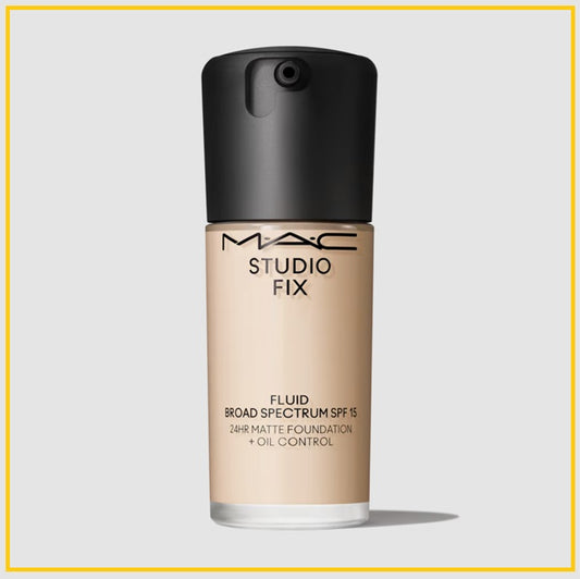 MAC 魅可全新升級客製化無瑕粉底液 STUDIO FIX FLUID 24HR MATTE FOUNDATION + OIL CONTROL SPF15 #NC10 / #NC12 / #NC15 / #NC20 30ML