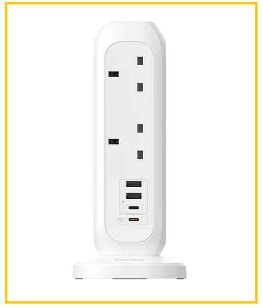 MOMAX 11位拖板隨行多用途座枱支架 ONEPLUG 11-OUTLET POWER STRIP WITH USB US11UKW / US11UKE