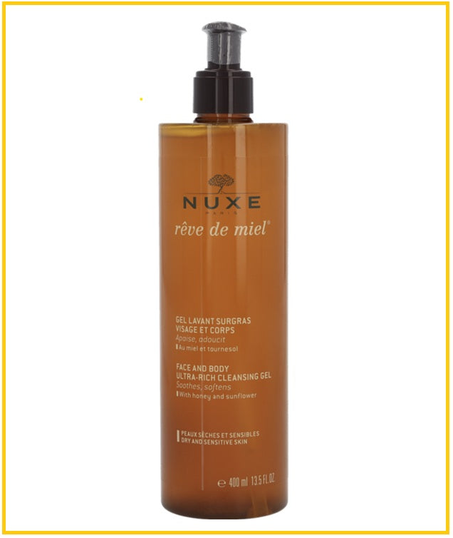 NUXE 歐樹蜂蜜潔面乳 RDM FACE AND BODY ULTRA-RICH CLEANSING GEL 400ML