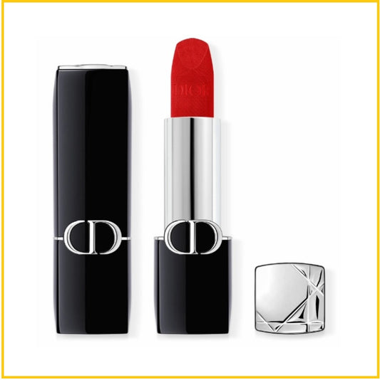 CHRISTIAN DIOR 迪奧唇膏烈焰藍金絲絨口紅唇膏 ROUGE COUTURE COLOUR VELVET & SATIN FINISHES LIPSTICK #999 VELVET FINISH 3.5G
