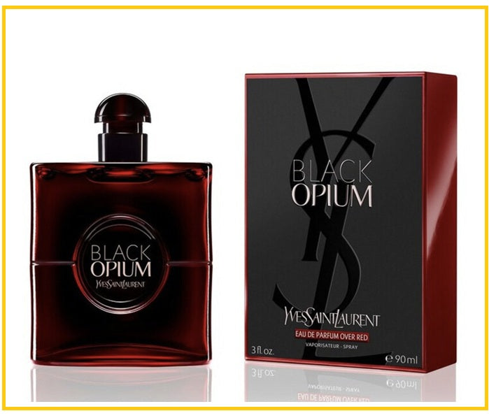 YVES SAINT LAURENT 聖羅蘭黑鴉片猩紅版女士濃香水 YSL LADIES BLACK OPIUM OVER RED EDP SPRAY 90ML