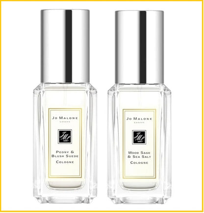 JO MALONE 祖瑪瓏鼠尾草與海鹽及牡丹與胭紅麂絨香水套裝 PEONY & BLUSH SUEDE AND WOOD SAGE & SEA SALT COLOGNE MINIATURE DUO SET 30ML X2