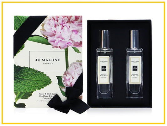 JO MALONE 祖瑪瓏鼠尾草與海鹽及牡丹與胭紅麂絨香水套裝 PEONY & BLUSH SUEDE AND WOOD SAGE & SEA SALT COLOGNE MINIATURE DUO SET 30ML X2