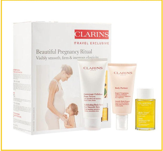 CLARINS A BEAUTIFUL PREGNANCY TRAVEL EXCLUSIVE SET 孕婦三件套裝