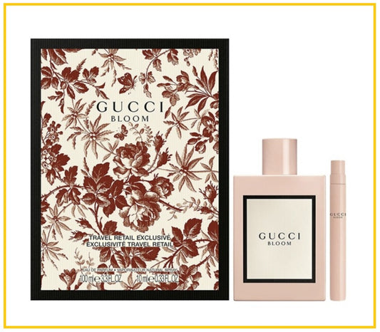 GUCCI 古馳女性兩件組花悅香水春季禮盒套裝 BLOOM EAU DE PARFUM 100ML + 10ML GIFT DUO SET