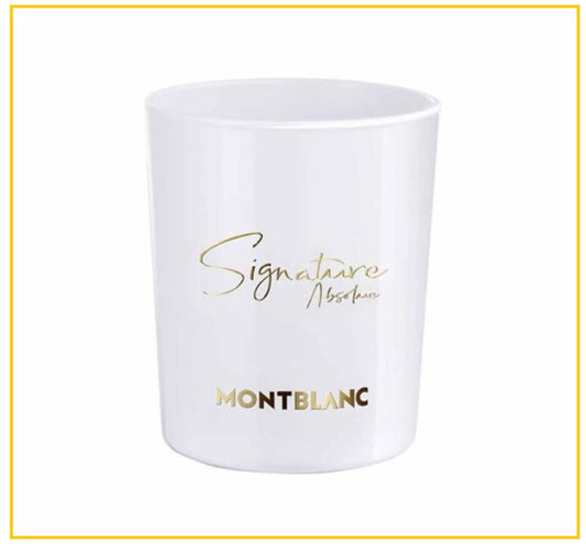 MONT BLANC 萬寶龍白色印記蠟燭 SIGNATURE ABSOLUE SCENTED CANDLE 140G